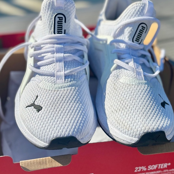 PUMA SOFTRIDE ENZO 5 SPECKLE (WOMEN SIZE US 8) REGULAR WHITE AND BLACK - Picture 13 of 16